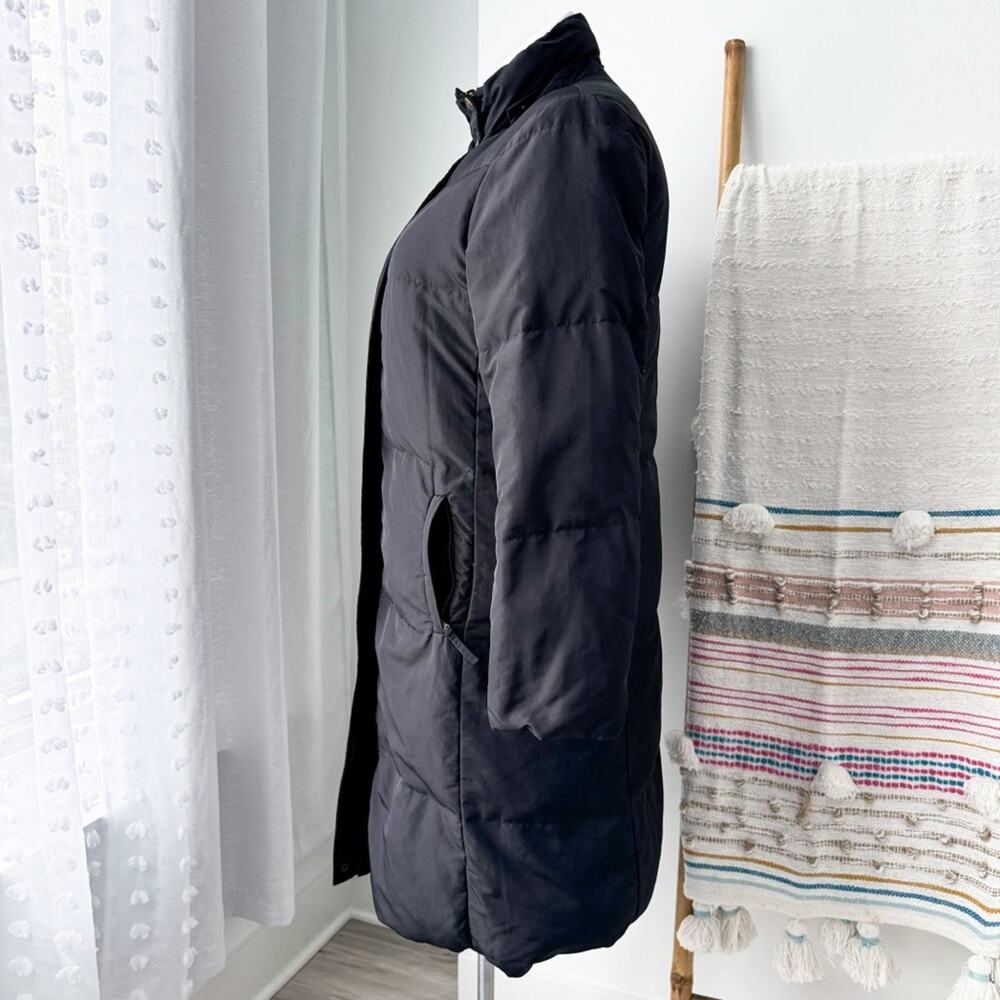 Max Mara Weekend Black Zip Up Long Reversible Puffer Coat Women’s Size US 14 - Picture 4 of 11